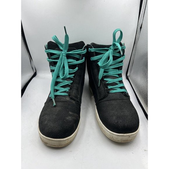 Speed and Strength Womens Black Nine Moto Motorcycle Riding Boots Sz 9 Mens 7.5 - Picture 5 of 7